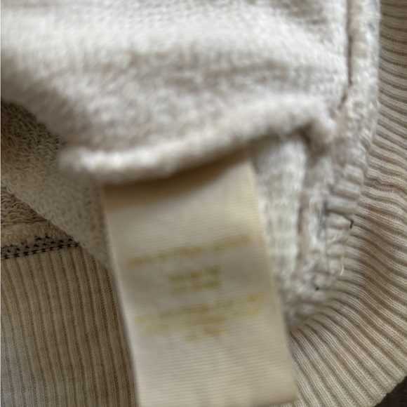 Free People Cream Wrap Hoodie with Brown Ties - Picture 4 of 6